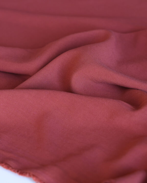 Rose Viscose Linen Crepe