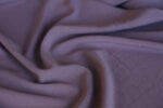 Muted Purple Viscose Linen Crepe
