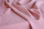 Pink Viscose Linen Crepe