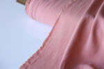 Pink Viscose Linen Crepe