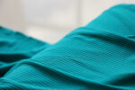 Turquoise Ribbed Bamboo Knit