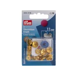 Prym Cover Buttons 11mm Gold Finish - 7 Buttons