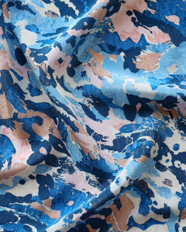 Flower River Silk Crepe De Chine