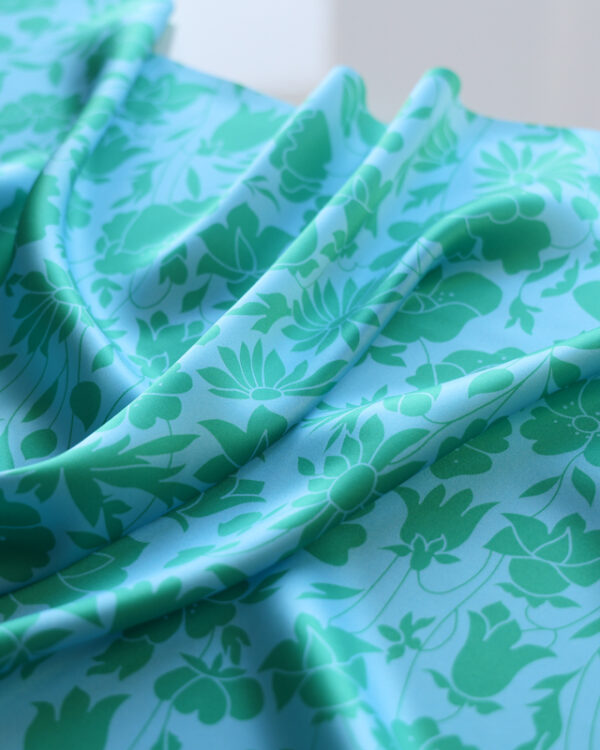 Poppy Dawn Silk Satin