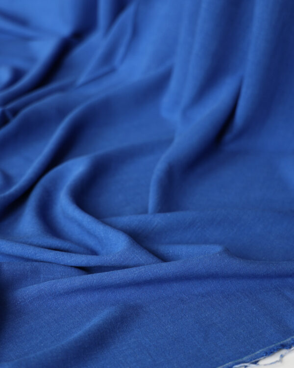 Remnant 1m: Blue Viscose Linen Noil