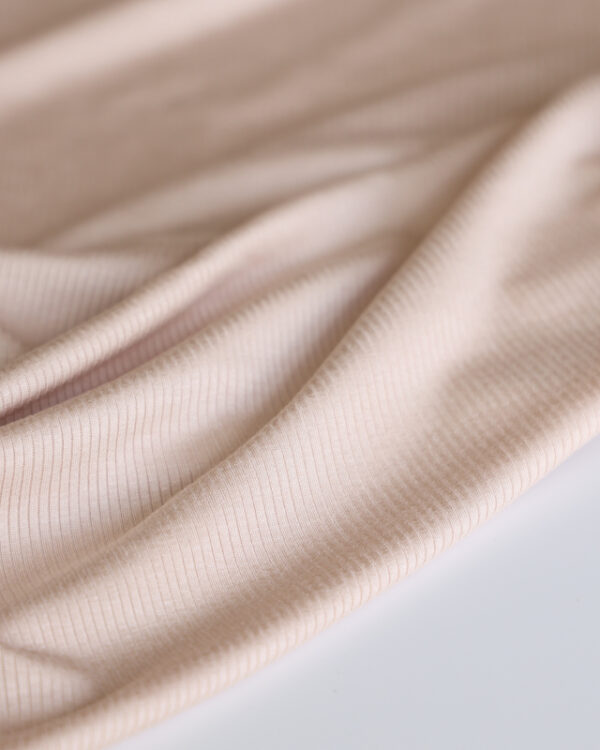 Almond Ribbed Modal Knit (made with Tencel™ fibres)