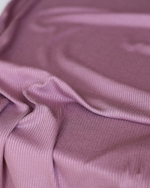 Dusky Mauve Ribbed Modal Knit (made with Tencel™ fibres)