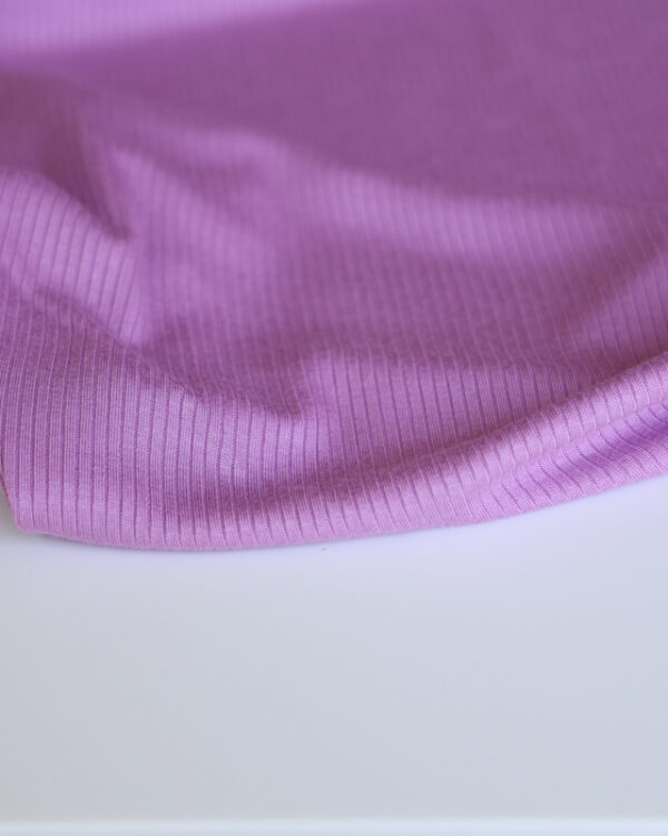 Sister Mintaka Violet Ribbed Modal Knit (made with Tencel™ fibres) fabric-2