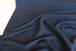 Navy Blue Viscose Linen Slub