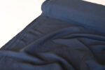 Navy Blue Viscose Linen Slub