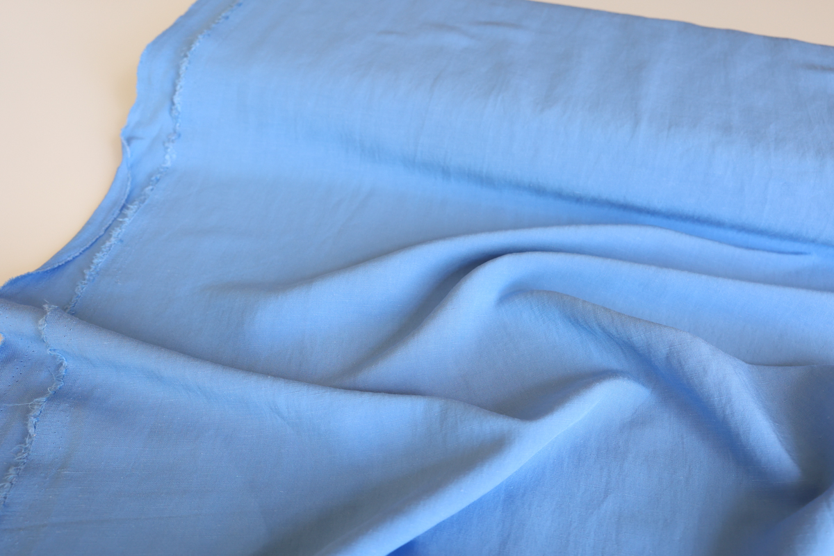 Cornflower Blue Viscose Linen Slub – Sister Mintaka