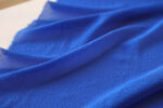 Blue Crinkle Silk