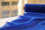 Blue Crinkle Silk