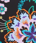 Floral Symphony Silk Satin