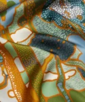 Prospect Place Green Silk Satin