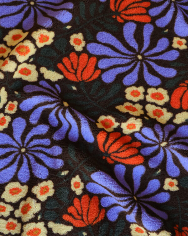 Sannie Sherpa Floral Fleece Fabric-1