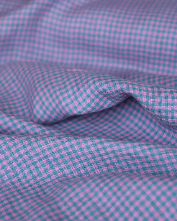 Bubblegum Gingham Linen