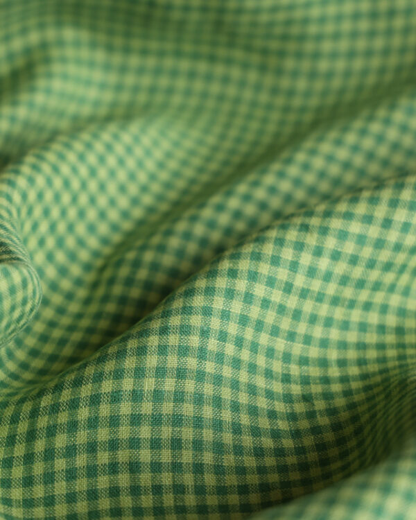 Green Gingham Linen