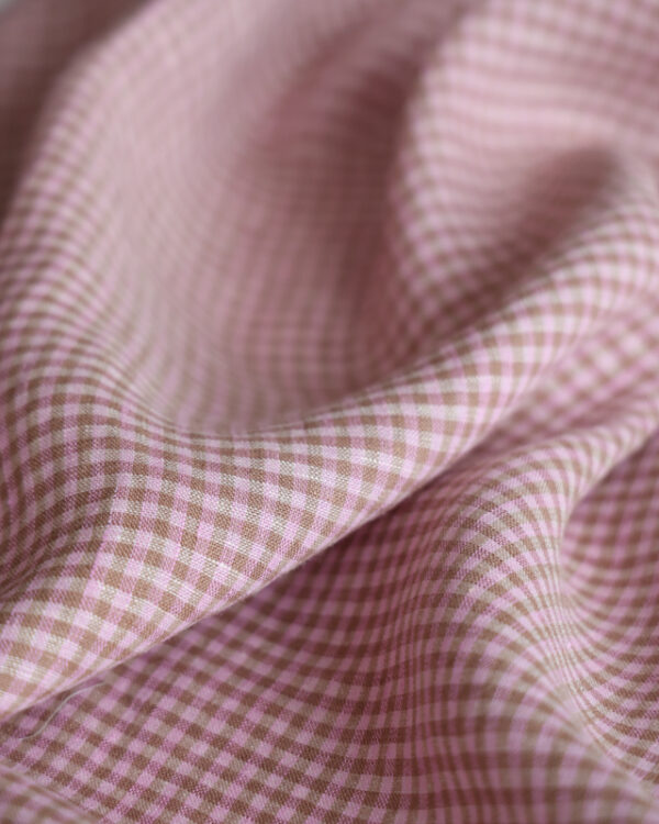 Rose Gingham Linen