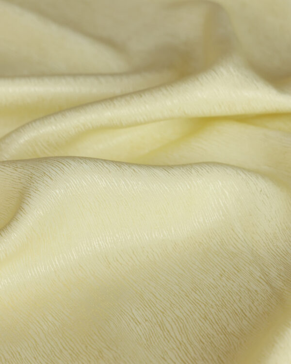Sister Mintaka butter yellow bark crepe fabric-4