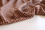 Brown Bubble Gingham Linen