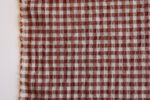 Brown Bubble Gingham Linen