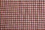 Brown Bubble Gingham Linen