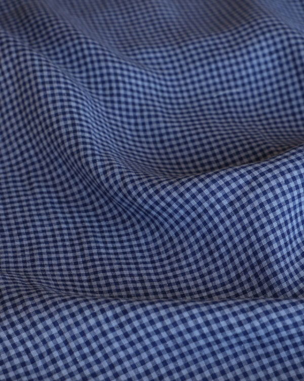 Blue Gingham Linen