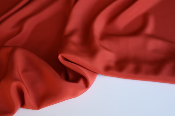 Reddish Silk Crepe De Chine