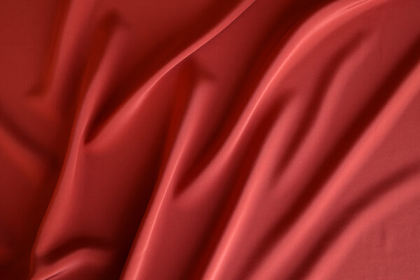 Reddish Silk Crepe De Chine