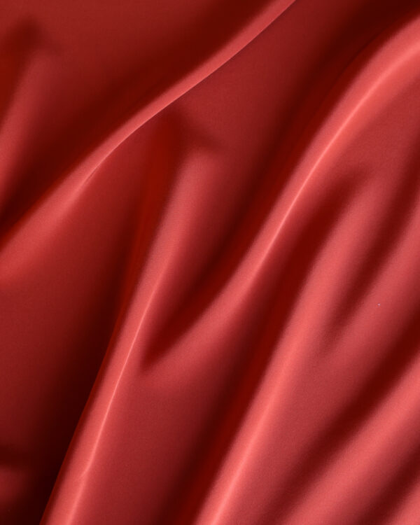 Reddish Silk Crepe De Chine