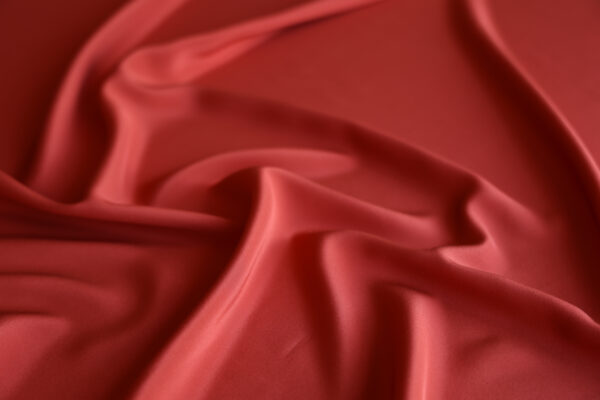 Reddish Silk Crepe De Chine
