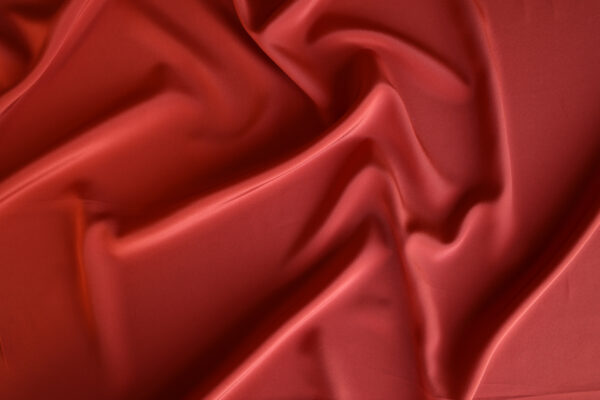 Reddish Silk Crepe De Chine