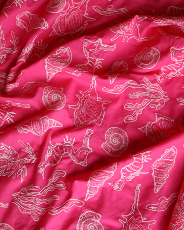Coralie Embroidered Cotton fabric-3