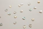 Shell Heart Button 11 mm