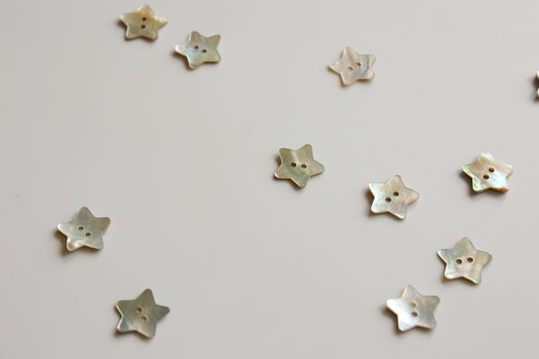 Shell Star Button 20mm