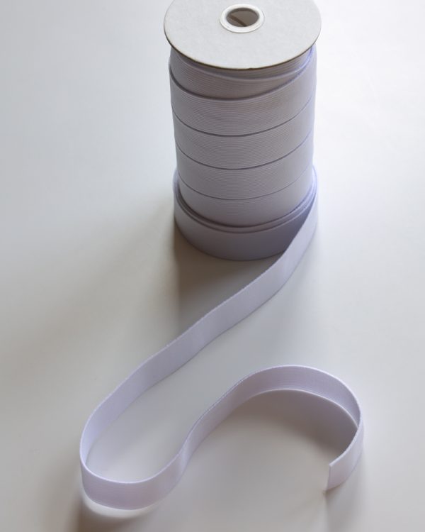 25mm White Woven Elastic