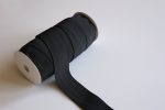 50mm Black Woven Elastic