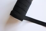 25mm Black Woven Elastic