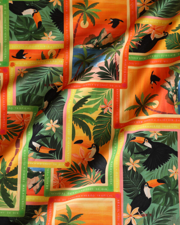 Cidade Maravilhosa Cotton Canvas