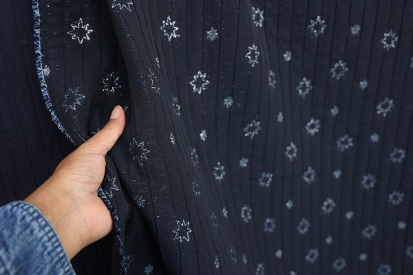 Midnights Quilted Fabric (made with Recycled Yarns)