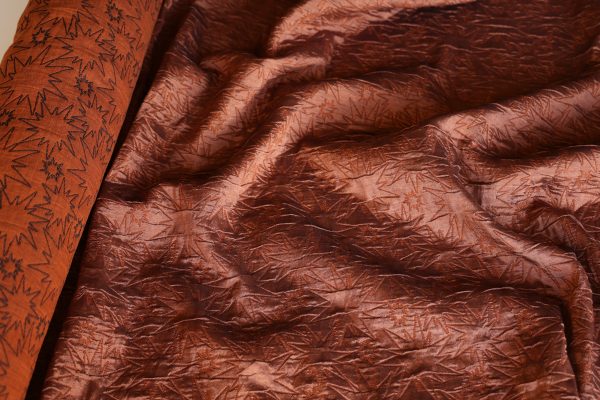 Copper Star Jacquard Fabric (made with Recycled Yarns)