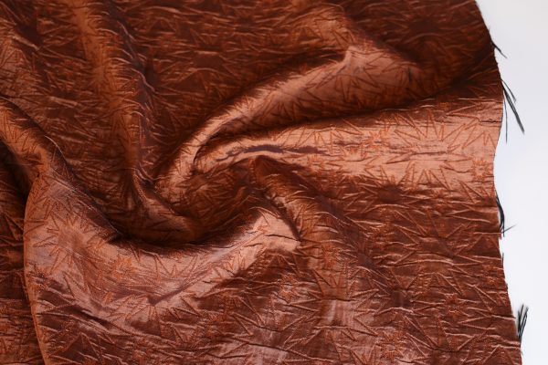 Copper Star Jacquard Fabric (made with Recycled Yarns)