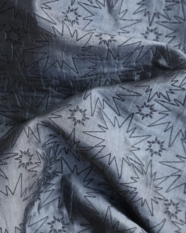 Silver Star Jacquard Fabric (made with Recycled Yarns)
