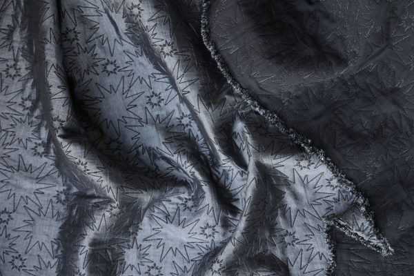 Silver Star Jacquard Fabric (made with Recycled Yarns)