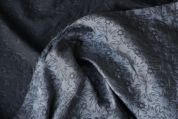 Silver Star Jacquard Fabric (made with Recycled Yarns)
