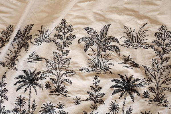 Tropical Sand Embroidered Cotton