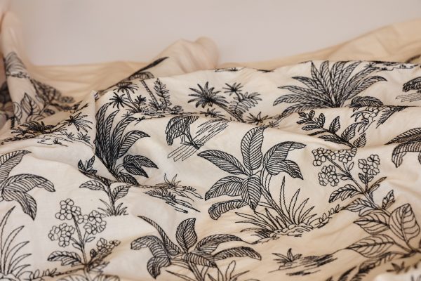 Tropical Sand Embroidered Cotton