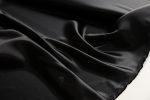 Black Gloss Viscose Duchess Satin