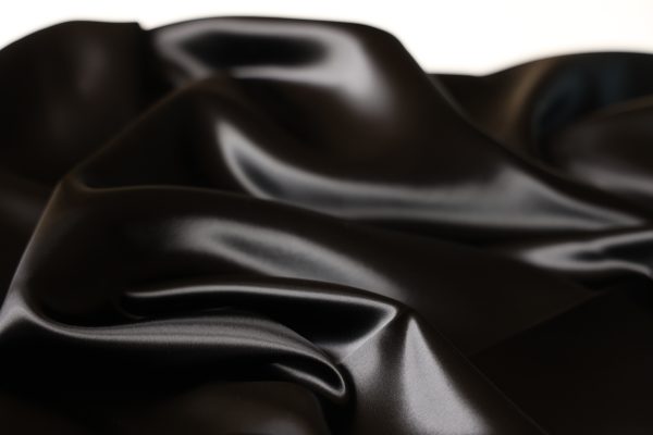 Black Gloss Viscose Duchess Satin